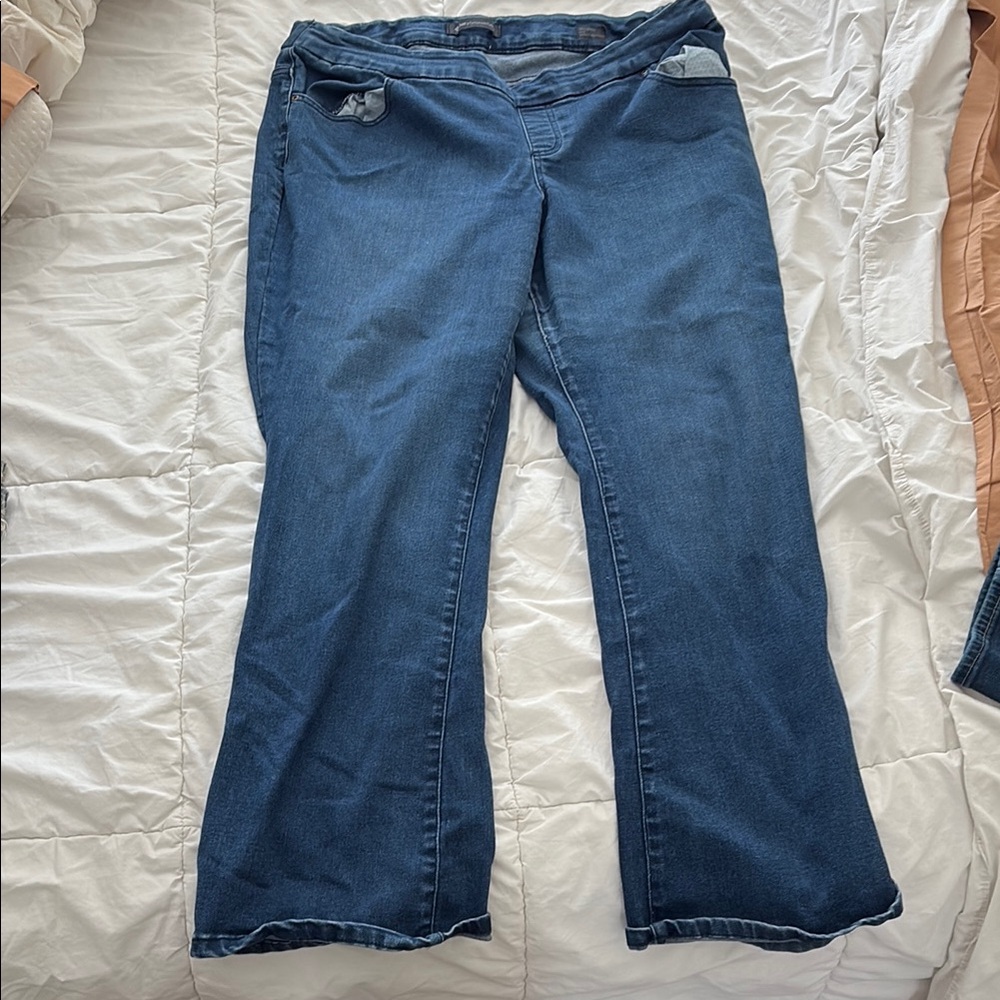 Lee Blue Flare Wide Leg Jeans